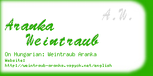 aranka weintraub business card